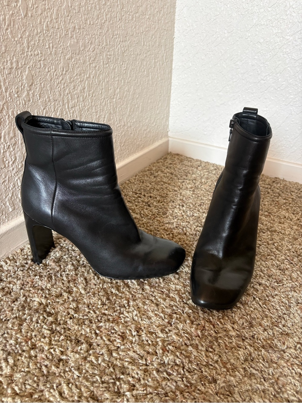 Rag & Bone Classic Black Leather Women's Ankle Boots